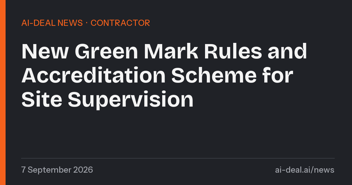 BCA Launches Green Mark v7 and Site Supervision Accreditation Scheme