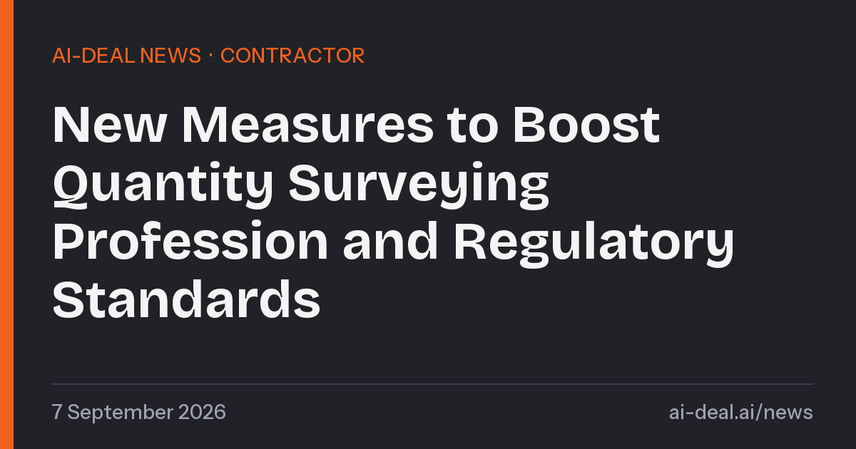 New QS Workgroup Recommendations to Boost Quantity Surveying Profession