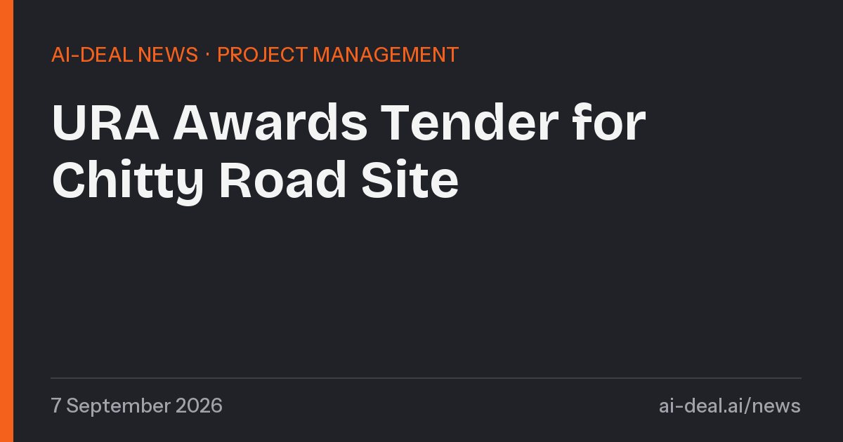 URA awards tender for Chitty Road and Veerasamy Road site